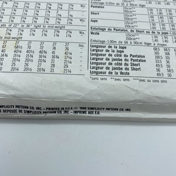 Vintage 70s 80s 90s Lot of 5 Sewing Patterns Women's Skirts Tops Jackets Dresses - Picture 13 of 16